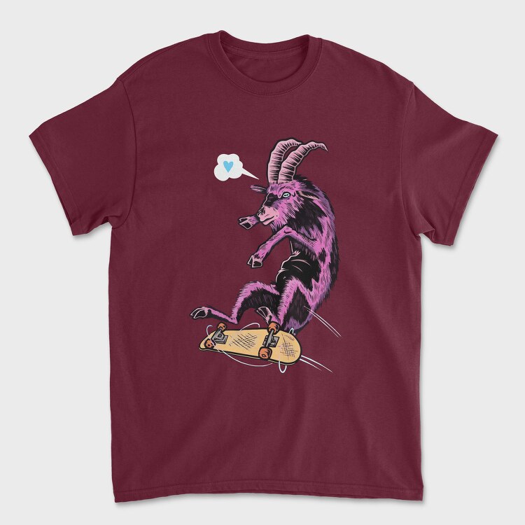 Skate Goat Love, Tricou Barbati (Unisex)