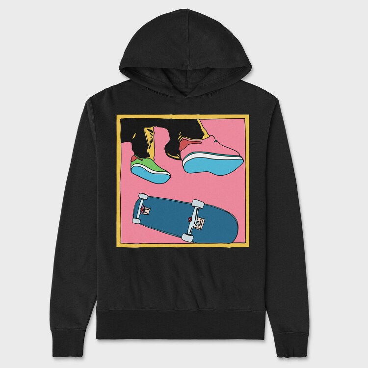 Skate Shoe Vibe, Hanorac Oversize Barbati (Unisex)