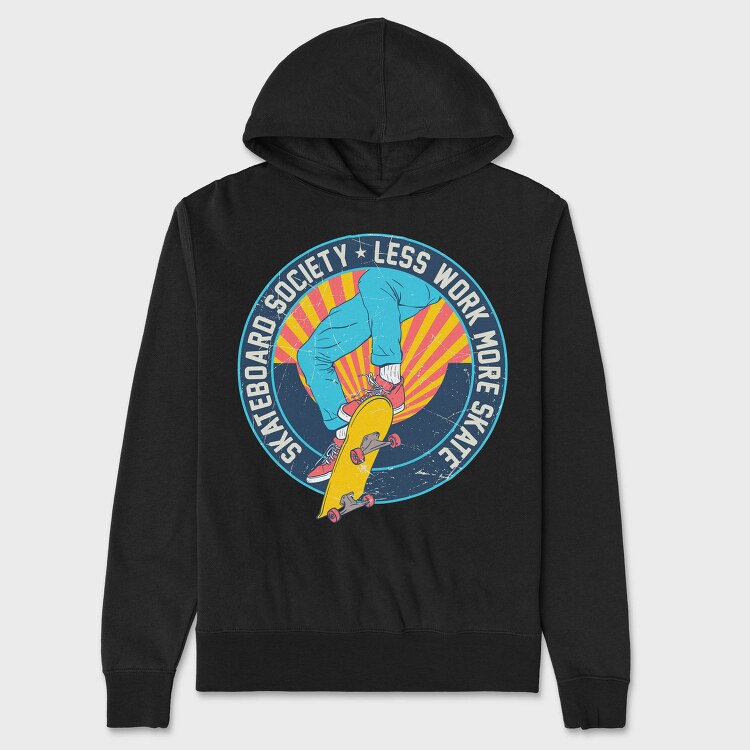 Skate Society Vibes, Hanorac Oversize Barbati (Unisex)