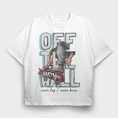 Skateboarders Edge, Tricou Oversize Barbati (Unisex)