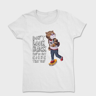 Skateboarding Cat Vibes, Tricou Femei