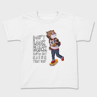 Skateboarding Cat Vibes, Tricou Copii