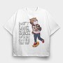Skateboarding Cat Vibes, Tricou Oversize Barbati (Unisex)