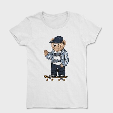 Skateboarding Teddy Bear, Tricou Femei