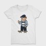 Skateboarding Teddy Bear, Tricou Femei