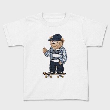 Skateboarding Teddy Bear, Tricou Copii