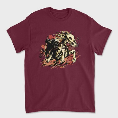 Skeleton Fire Dance, Tricou Barbati (Unisex)