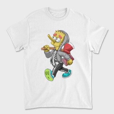 Skeleton Street Chic, Tricou Barbati (Unisex)