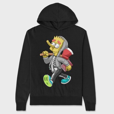 Skeleton Street Chic, Hanorac Oversize Barbati (Unisex)