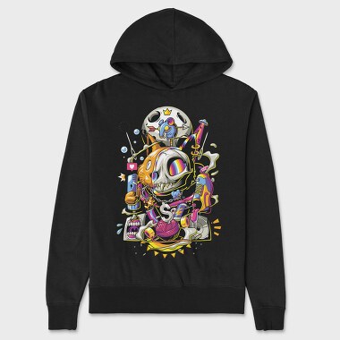 Skull Streetwear Dreams, Hanorac Oversize Barbati (Unisex)
