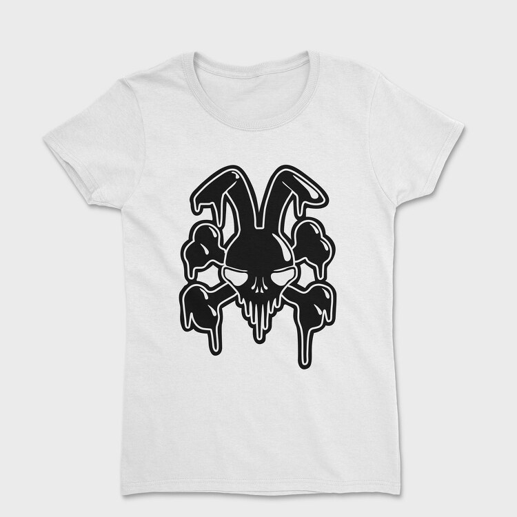 Skull Wings Glow, Tricou Femei