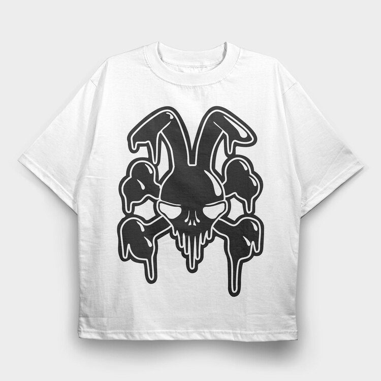 Skull Wings Glow, Tricou Oversize Barbati (Unisex)