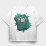 Snorlax King Gameboy, Tricou Oversize Barbati (Unisex)