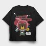 Space Bear Astronaut, Tricou Oversize Barbati (Unisex)