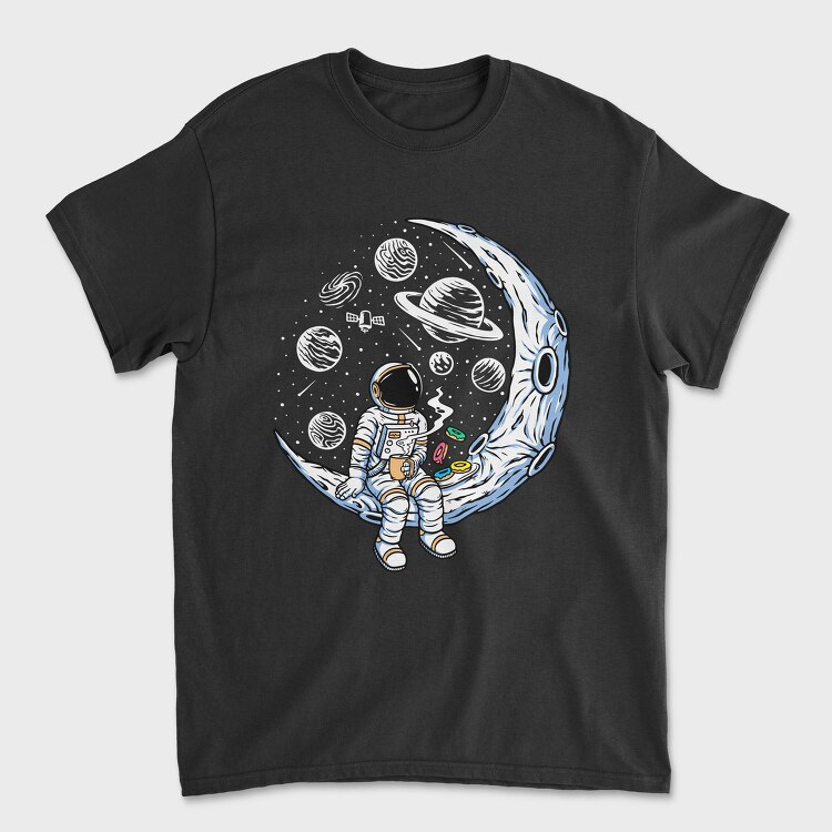 Space Donut Astronaut, Tricou Barbati (Unisex)