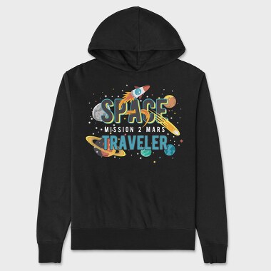 Space Explorer Vibes, Hanorac Oversize Barbati (Unisex)