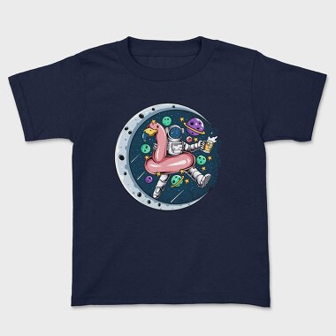 Space Flamingo Astronaut, Tricou Copii