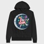 Space Flamingo Astronaut, Hanorac Oversize Barbati (Unisex)