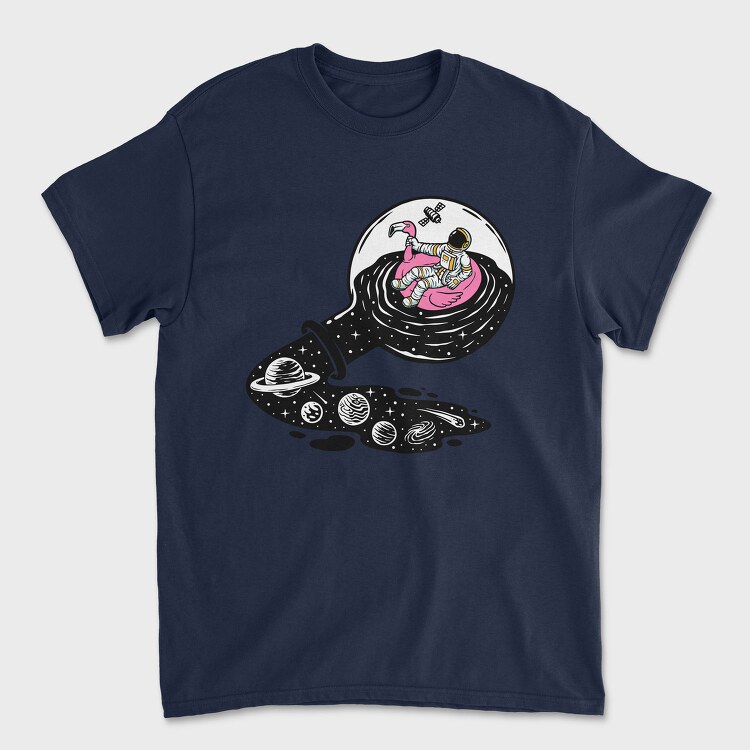 Space Flamingo Float, Tricou Barbati (Unisex)