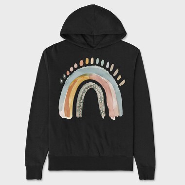 Boho Magic Rainbow, Hanorac Oversize Barbati (Unisex)