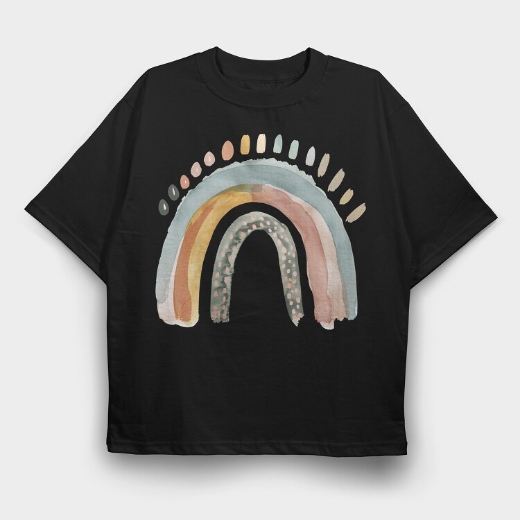 Boho Magic Rainbow, Tricou Oversize Barbati (Unisex)