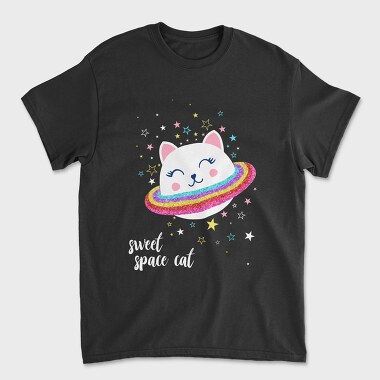 Space Kitty Vibes, Tricou Barbati (Unisex)