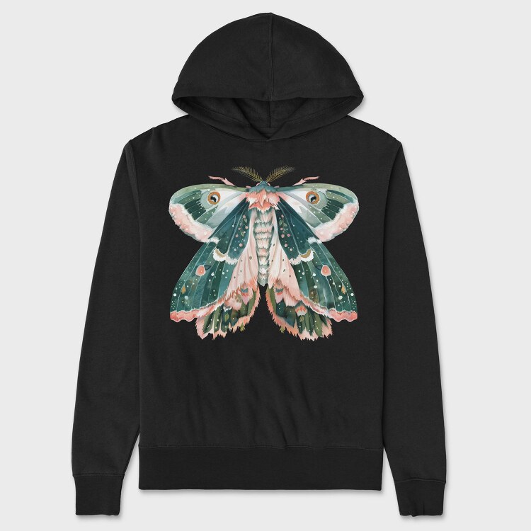 Boho Moon Mist, Hanorac Oversize Barbati (Unisex)