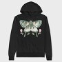 Boho Moon Moth, Hanorac Oversize Barbati (Unisex)