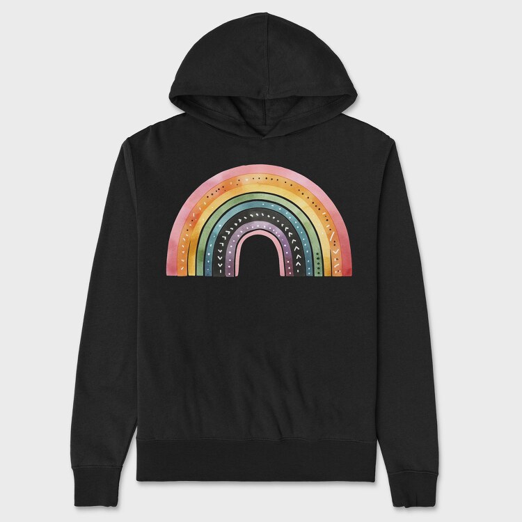 Boho Moonbow Serenity, Hanorac Oversize Barbati (Unisex)