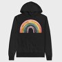Boho Moonbow Serenity, Hanorac Oversize Barbati (Unisex)