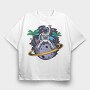Space Palm Astronaut, Tricou Oversize Barbati (Unisex)