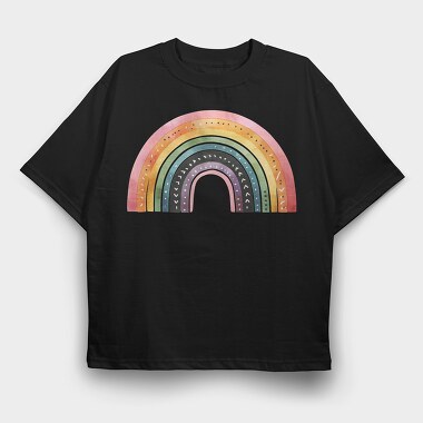 Boho Moonbow Serenity, Tricou Oversize Barbati (Unisex)