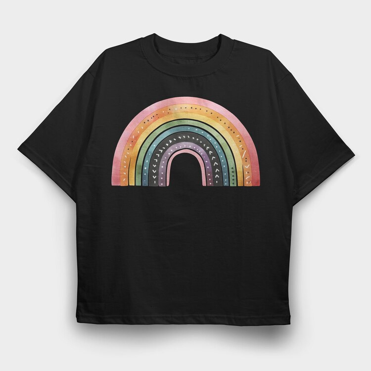 Boho Moonbow Serenity, Tricou Oversize Barbati (Unisex)