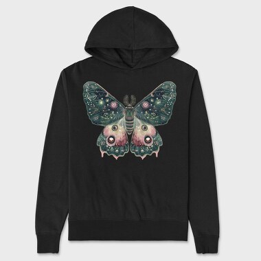 Boho Moth Celestial, Hanorac Oversize Barbati (Unisex)