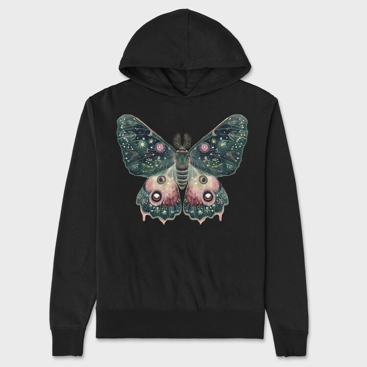 Boho Moth Celestial, Hanorac Oversize Barbati (Unisex)