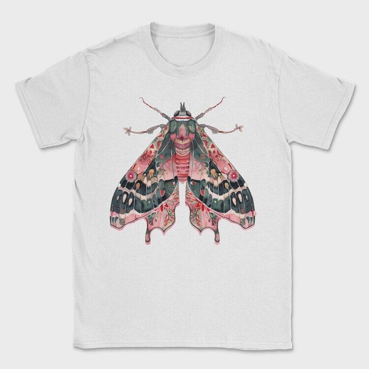 Boho Moth Clipart, Tricou Barbati (Unisex)