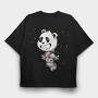 Space Panda Explorer, Tricou Oversize Barbati (Unisex)
