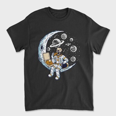 Space Pizza Astronaut, Tricou Barbati (Unisex)