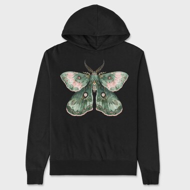 Boho Mystic Moth, Hanorac Oversize Barbati (Unisex)