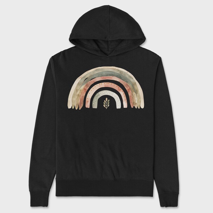 Boho Rainbow Magicbow, Hanorac Oversize Barbati (Unisex)