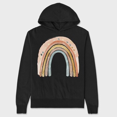 Boho Rainbow Mood, Hanorac Oversize Barbati (Unisex)