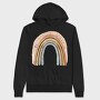 Boho Rainbow Mood, Hanorac Oversize Barbati (Unisex)
