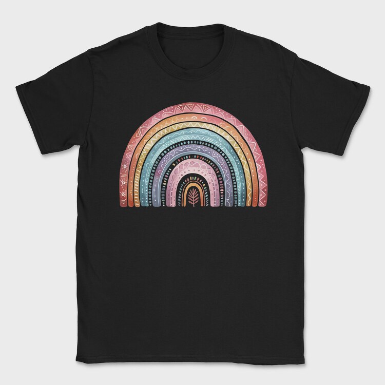 Boho Rainbow Symphony, Tricou Barbati (Unisex)