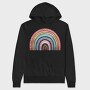 Boho Rainbow Symphony, Hanorac Oversize Barbati (Unisex)