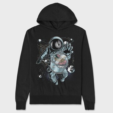 Space Ramen Astronaut, Hanorac Oversize Barbati (Unisex)