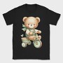 Boho Teddy Bike, Tricou Barbati (Unisex)
