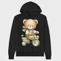 Boho Teddy Bike, Hanorac Oversize Barbati (Unisex)