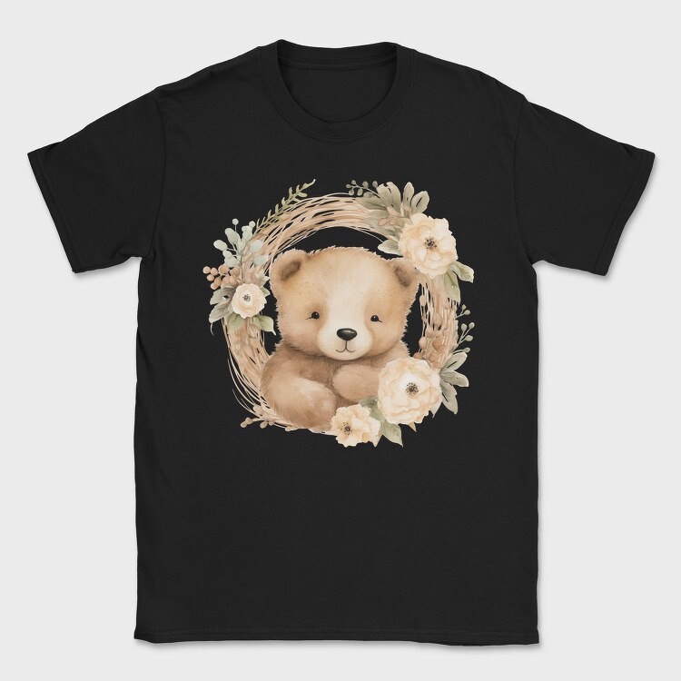 Boho Teddy Flower, Tricou Barbati (Unisex)