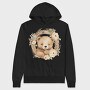 Boho Teddy Flower, Hanorac Oversize Barbati (Unisex)