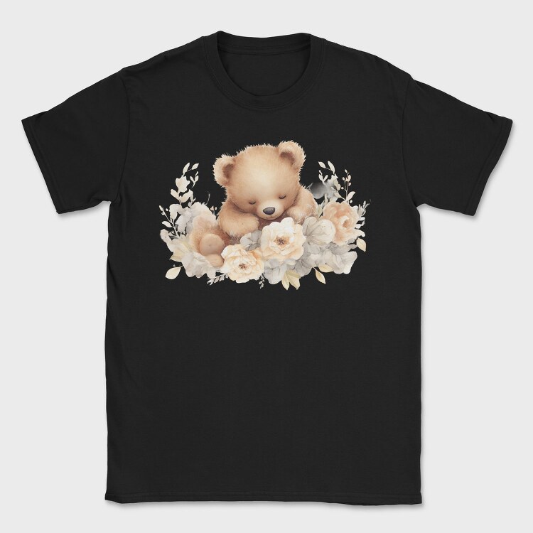 Boho Teddy Flowers, Tricou Barbati (Unisex)